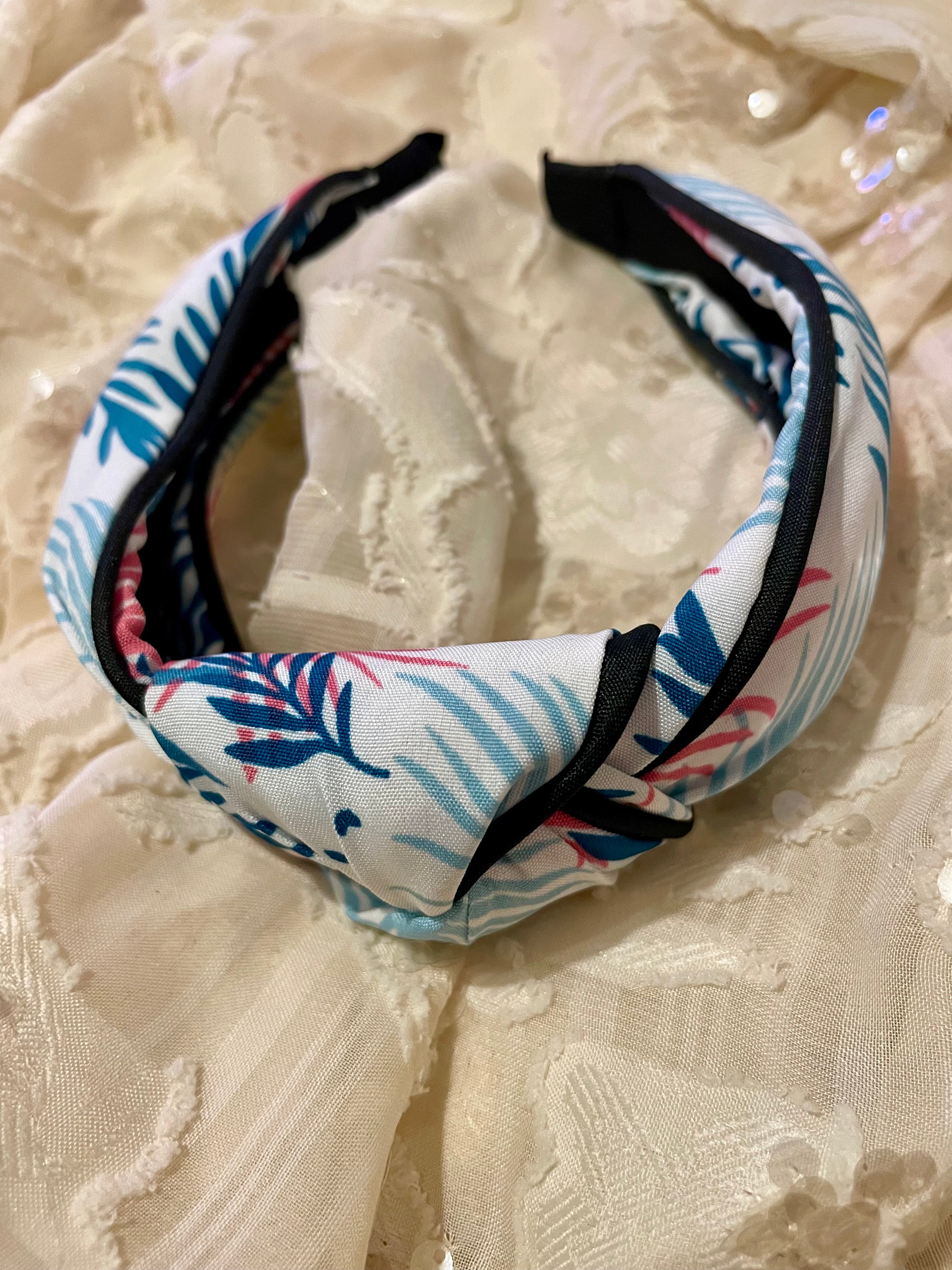 קשת קשירה טרופי תכלת ורוד